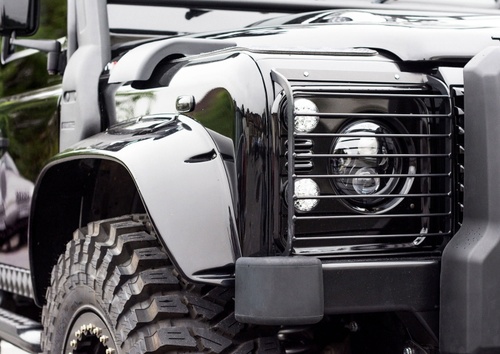 Abas Frente  +10 cm Estilo Spectre Defender (preto brilhante)