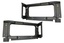 90 WITH WINDOW CUT-OUTS - REAR SIDE PANELS - BLACK