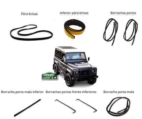 Kit borrachas Defender 90 Puma (apenas)