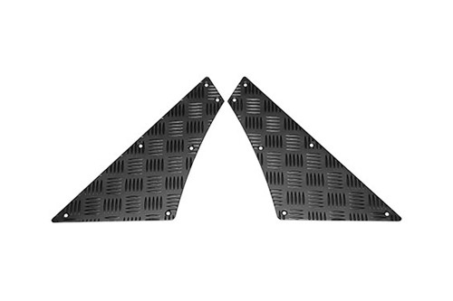 QUADRANT CHEQUER PLATE PAIR - BLACK