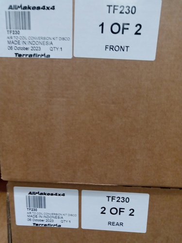 AIR TO COIL CONVERSION +2" HEAVY LOAD SPRINGS & PRO SPORT SHOCKS - D2