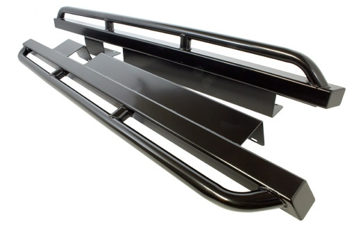TERRAFIRMA ROCK SLIDERS WITH TREE BARS D1 - 5 DR - WHEEL ARCH FITMENT