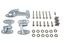 Kit dobradiças porta safari com parafusos Inox Defender