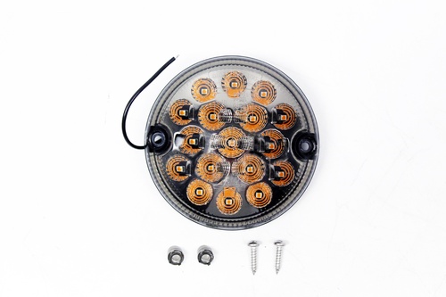Farolim Pisca LED - DEF ( Branco Luz Laranja- fumado)