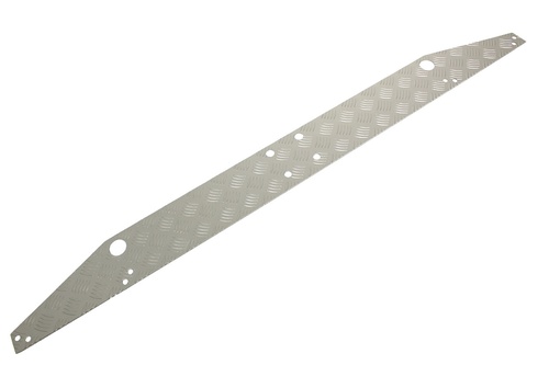 CROSS MEMBER CHEQUER PLATE - SILVER - ALL DEFENDERS