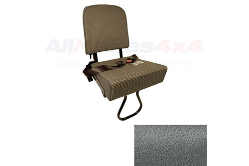 3 Man Bench Back Dark Grey Vinyl