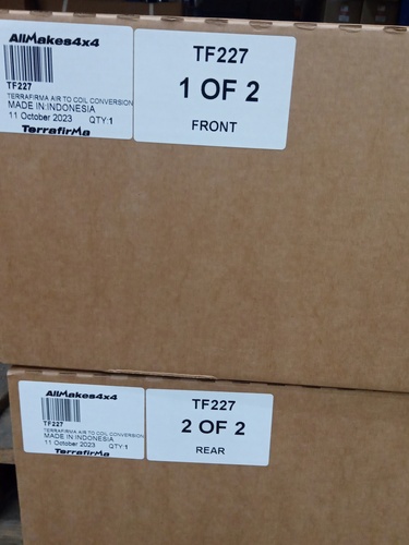 AIR TO COIL CONV - ALL TERRAIN SHOCKS / +2" MED. LOAD SPRINGS - D2
