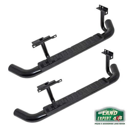 Estribos Defender 90 Fire & Ice (preto)