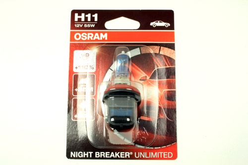 Lâmpada H11 OSRAM NIGHT BREAKER (unidade)