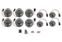 95MM HALO & BAR STYLE LED DEFENDER LIGHT KIT - CLEAR