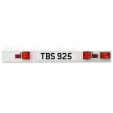 Placa luzes suporte bicicletas