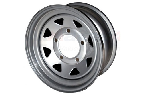 STEEL WHEEL - 8 SPOKE - SILVER