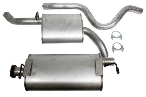 SILENCER+PIPE-EXHAUST (CENTRE+REAR) PETROL 1989 ON RRC