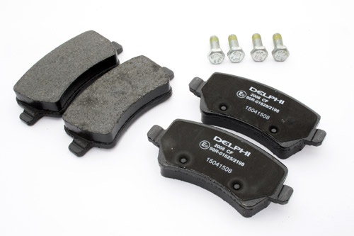 BRAKE PAD SET - REAR - WITH CLIPS