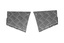 REAR CORNER CHEQUER PLATE KIT - BLACK -