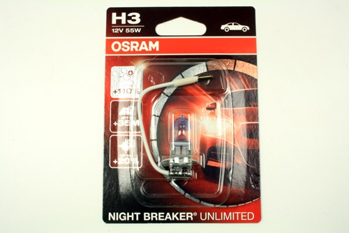 Lâmpada H3 OSRAM NIGHT BREAKER (unidade)