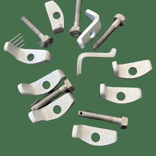 Grampo e parafuso do suporte roda suplente Land Rover Series