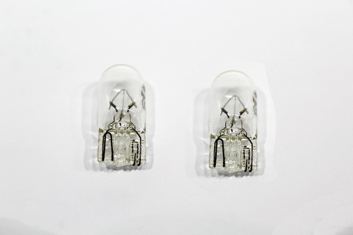 BULB - 12V 5W - 501 CLEAR - TWIN PACK