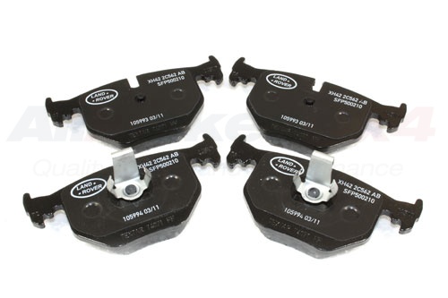 BRAKE PAD SET - REAR - LESS ARMOURED