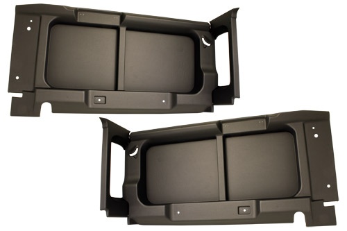 90 WITHOUT WINDOW CUT-OUTS - REAR SIDE PANELS - BLACK - 9+