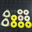 Kit Casquilhos sticks traseiros Defender/ Discovery 1/ RRC Poliuretano Amarelo