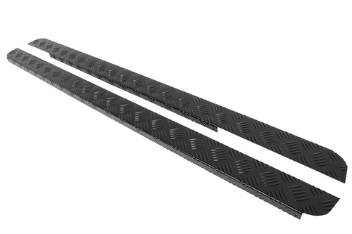 90 CHEQUERED SILLS PAIR - BLACK