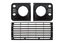 GRILLE HLAMP SURROUND SET SANTORINI BLACK
