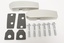 ALUMINIUM WINDSCREEN BRACKET PAIR SILVER