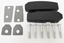 ALUMINIUM WINDSCREEN BRACKET PAIR BLACK