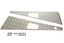 WING TOPS PAIR - CHEQUER PLATE - SILVER - R/H AERIAL HOLE - PRE-2007
