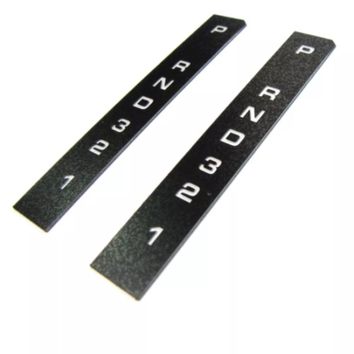 Conjunto 2 placas autocolantes caixa auto. RR HD