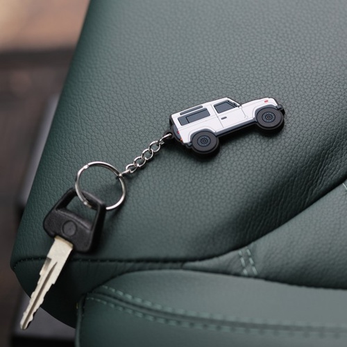 Porta chaves Land Rover DEFENDER 90 branco
