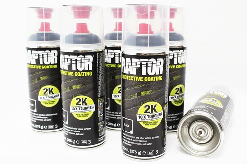 RAPTOR 2K BLACK AEROSOL X 6