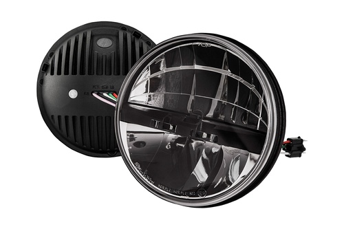 7 ROUND LED HEADLAMP 12/24V PAIR LHD