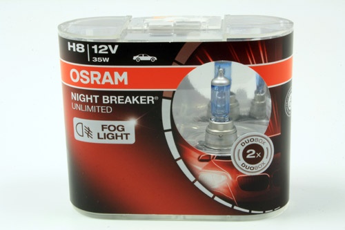 Lâmpadas H8 OSRAM NIGHT BREAKER (par)