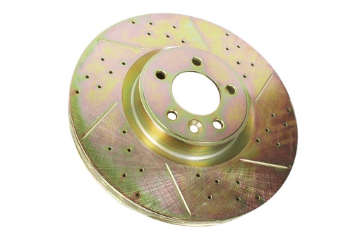 BRAKE DISC FRONT CROSS DRILL/GROOVED