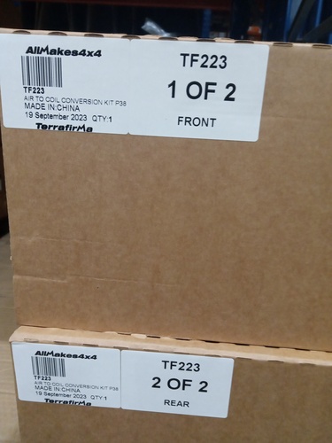 TF AIR TO COIL CONVERSION KIT + SHOCKS - P38