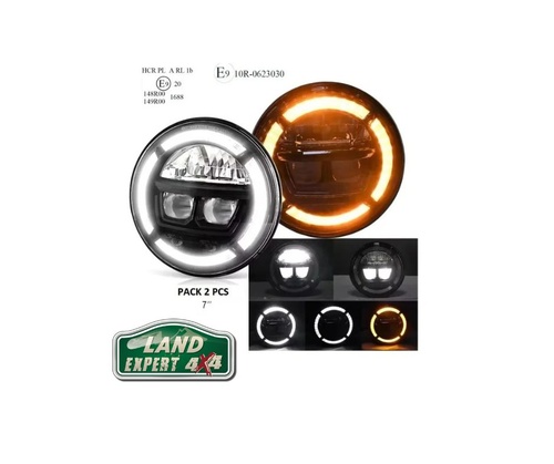 Óticas / faróis LED redondos  (par)